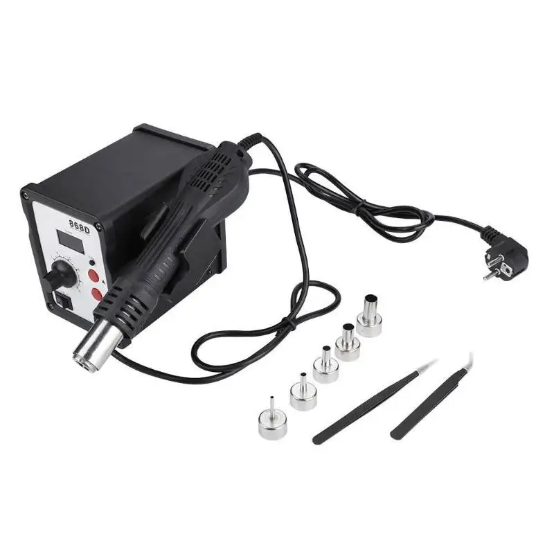 

868D 220V Soldering Station Digital Display Rework Stand Soldering Iron Station Stable and Accurate Independent of Airflow