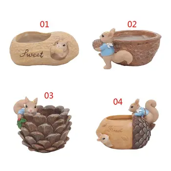 

Cute Peanut Walnut Pine Cone Acorn Succulent Plant Planter Flowerpot Vase Bonsai