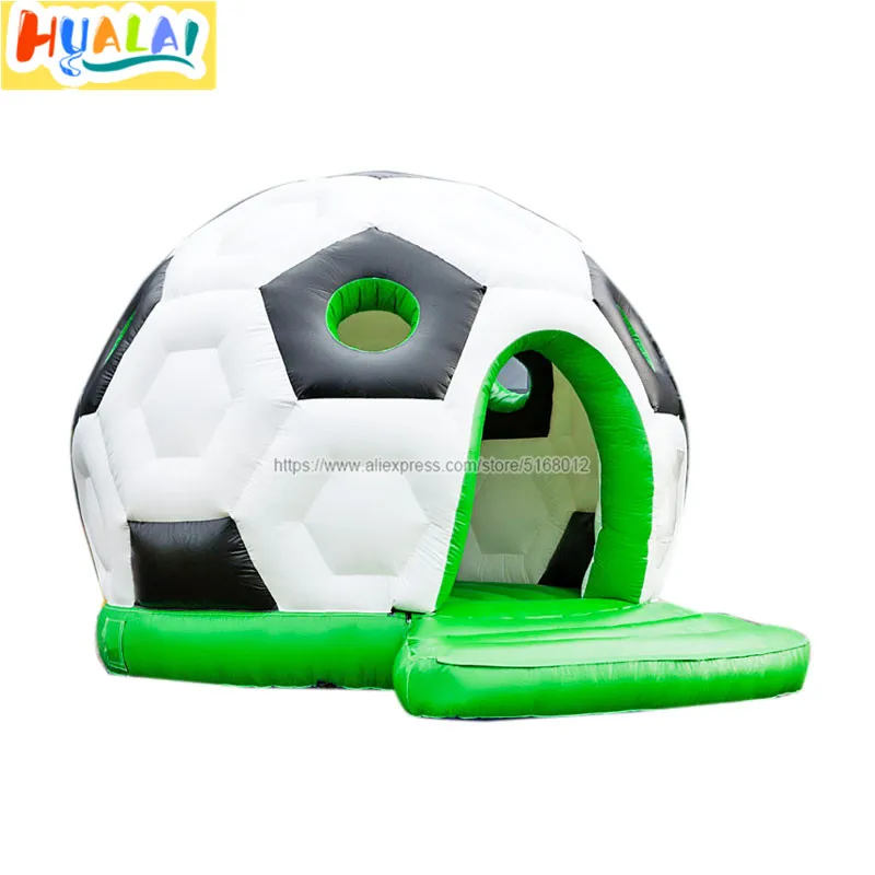 

kids inflatable bouncer trampoline jumping castles football house combo with blown amusement park PVC 5.5X4X4M free shipping