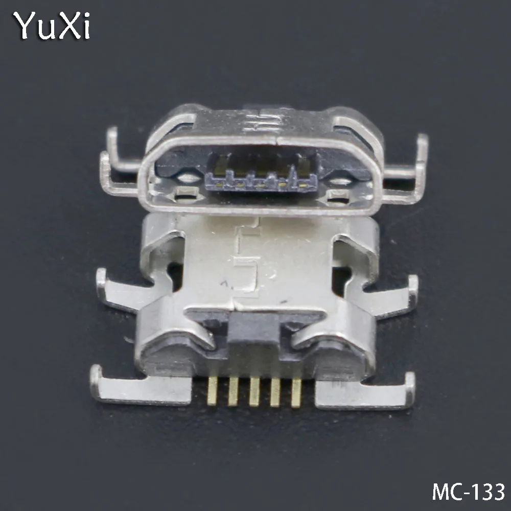 Юйси 10 шт./лот Micro USB Jack 5pin Разъем для huawei G7 lenovo A708T S890 Alcatel 7040N Зарядное устройство