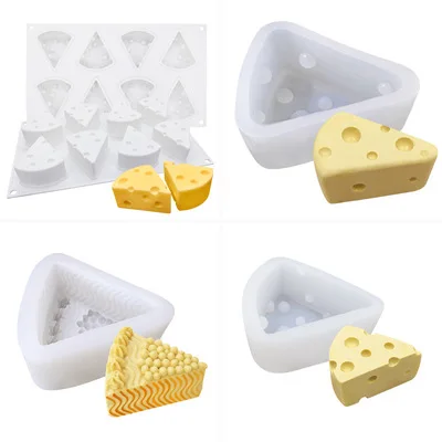 

PRZY Mold Silicone Cheese Mousse Cake Mold Cheese Chocolate Molds DIY Ice Cream Mould Gypsum Chocolate Candle Candy Clay Resin
