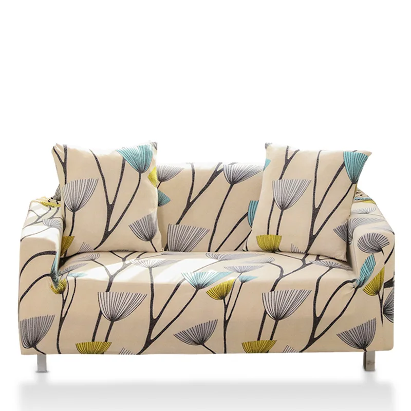 

Elastic spandex sofa cover full package printing and dyeing process suitable for single double three four and combination sofa