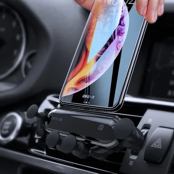 

Gravity Cell Phone Holder for Car Mount Air Vent Clip GPS Holder Stand Bracket No Magnetic Phone Holder for iIPhone XiaomiHuawei
