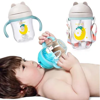 

New Baby Feeding Bottles Cups 2 Use Kids Water Milk Bottle Soft Mouth Infant Drink Training Feeding Bottle Biberones Para Bebe