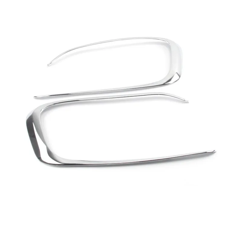 ABS Chrome For Citroen Elysee C-Elysee 2017 accessories Car front fog lamps lights Cover Trim car styling 2pcs