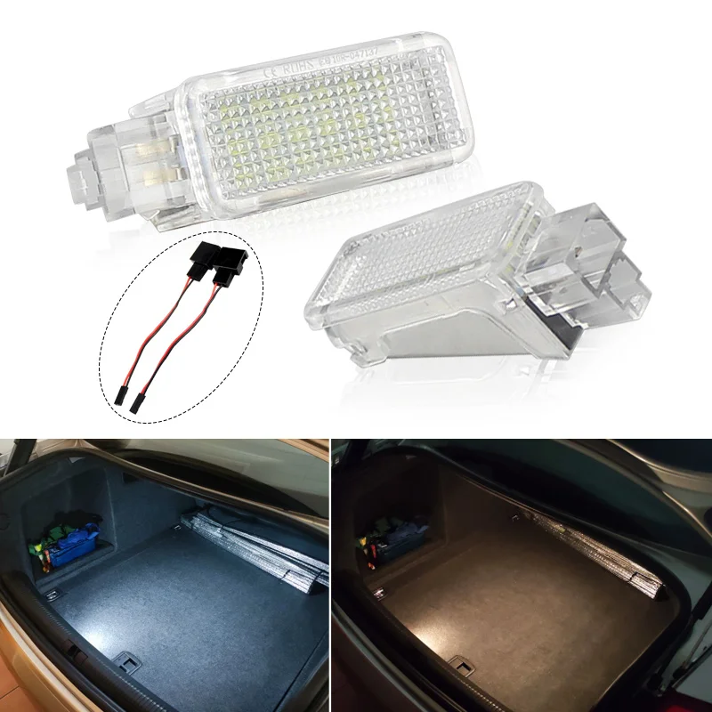 

2x LED Footwell Under Courtesy Light Luggage Trunk Glove Box Lamps For Audi A3 S3 A4 S4 RS4 A6 S6 RS6 A5 A2 A1 A8 S8 Q5 Q7 TT R8