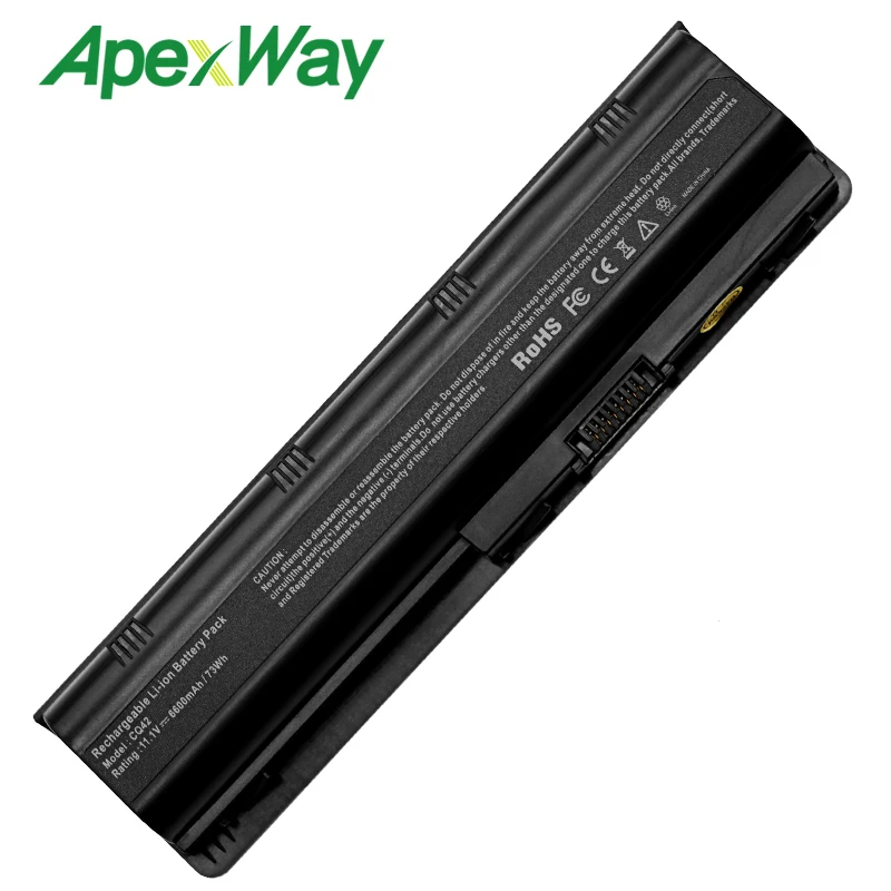 ApexWay ноутбук Батарея для HP 430 431 435 630 631 635 636 650 655 Тетрадь ПК G32 G72t G56 G62M G62X G7T G42T Envy 15