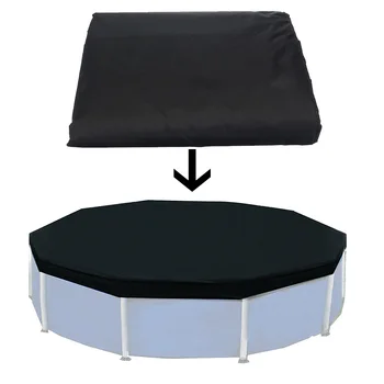 

Outdoor Pool Cover Waterproof 12ft Protective Around UV-resistant Fold