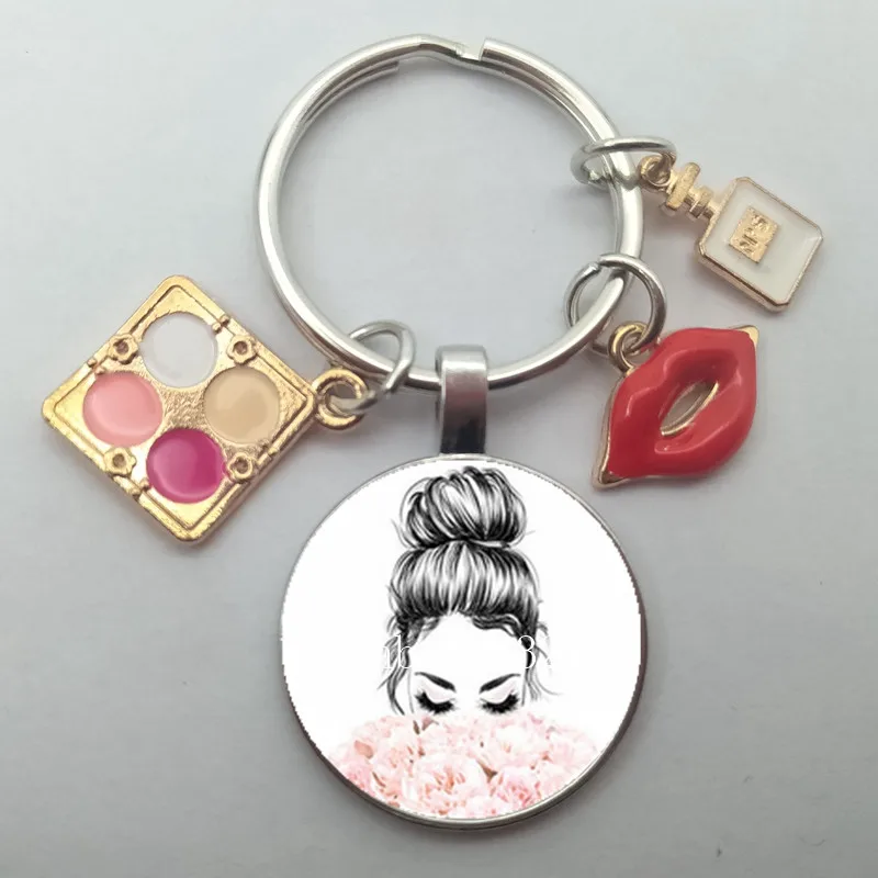 Keychain Makeup Accessories, Luxury Fashion Keychain