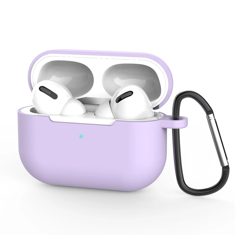 C07 Чехол для наушников для Apple Airpods Pro, роскошные наушники, сплошной цвет, пряжка, коробка для AirPods 3 Pro, гарнитура, силиконовый чехол, крышка, Fundas - Цвет: C07