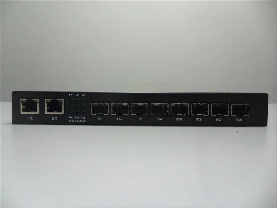 Гигабитный SFP трансиверный переключатель 8 оптический 2 Электрический поддерживает Джамбо-рамную передачу весь оптический переключатель