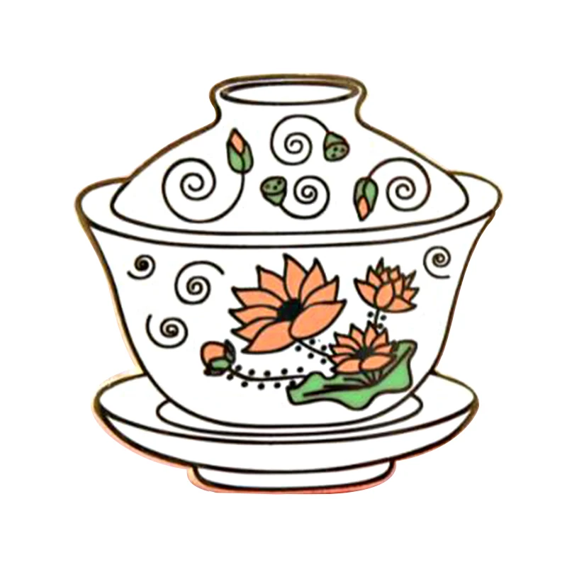 

tea pin badge
