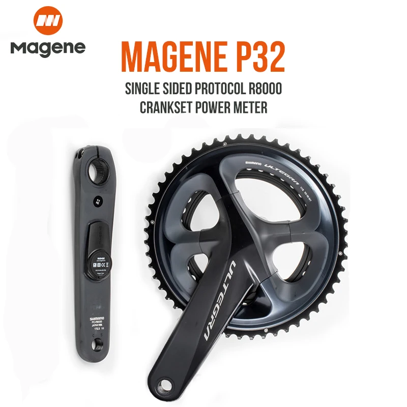 Magene P32 измеритель мощности SHIMANO ULTEGRA R8000 шоссейный велосипед заряжаемый силовой