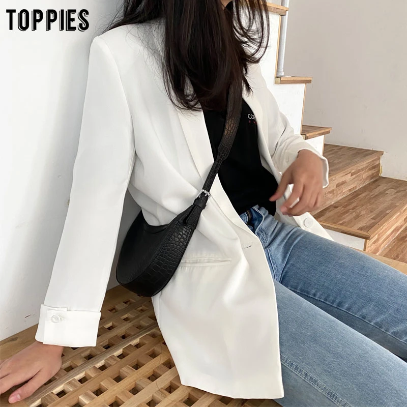 пиджак жакет женский однотонный Длинный блейзер с плиссированными рукавами, офисный Блейзер на одной пуговице, модель 2020|Пиджаки|   | АлиЭкспресс