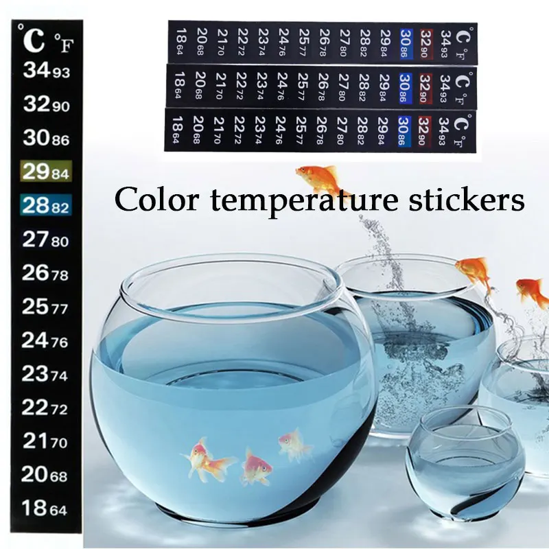 Sticker Paper Office Fish Tank Home Paster Unique Gadget Waterproof Aquarium Thermometer