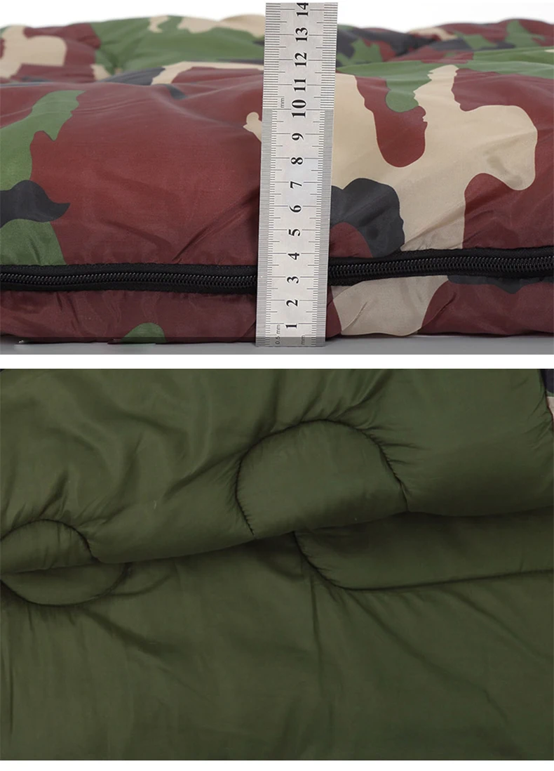 Bolsa de Dormir Bolsas de Dormir ao ar Algodão Acampamento Envelope Estilo Exército Militar Camuflagem Livre Quente Viajar Caminhadas Xa380b 4 Algodão acampamento saco de dormir envelope estilo