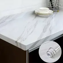 Classic Self-Adhesive Contact Paper Kitchen Wall Paper Pure Color Home Decorative Marble Wall Stickers Living Room Furniture