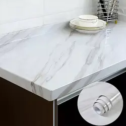 Classic Self-Adhesive Contact Paper Kitchen Wall Paper Pure Color Home Decorative Marble Wall Stickers Living Room Furniture