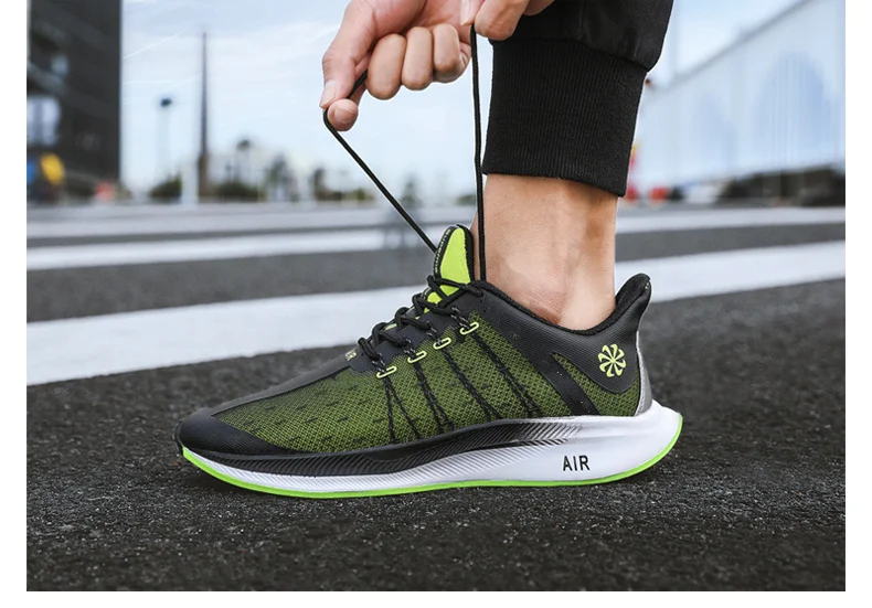 Уличная Осенняя оранжевая зеленая беговая Обувь Flyknit Lunar, мужская спортивная обувь для марафона, дышащая беговая Обувь, светильник для бега, мужские кроссовки
