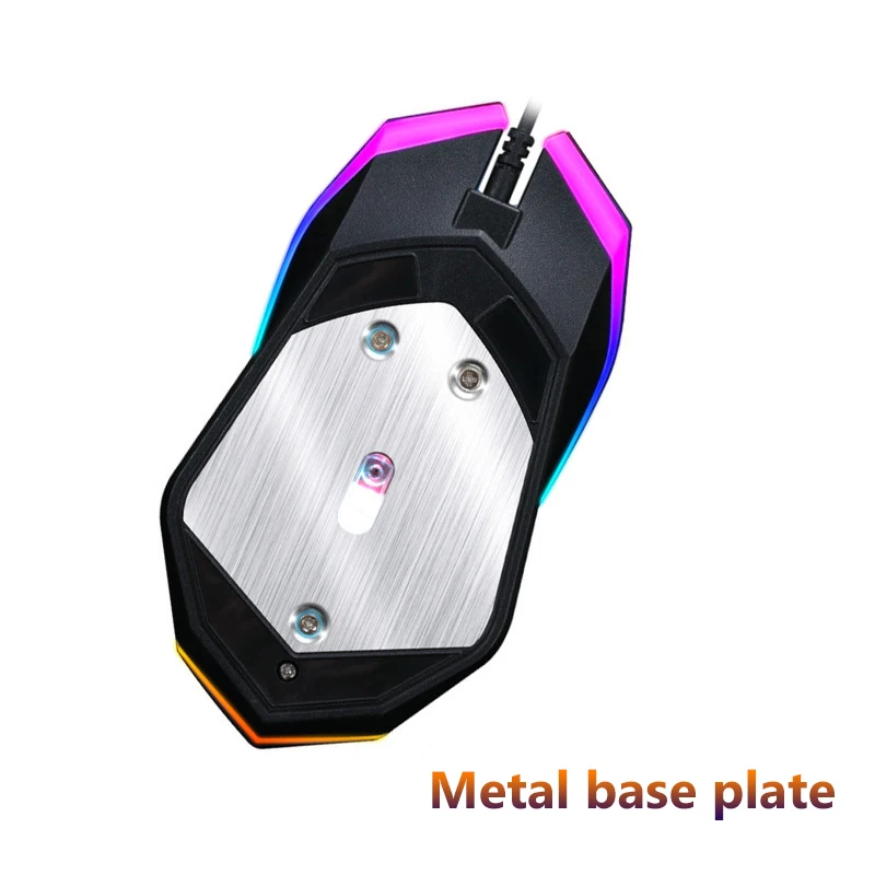 USB Проводная RGB подсветка оптическая мышь 2400 dpi профессиональная игровая мышь для ПК ноутбук компьютерная игровая мышь для CS коврик для мыши