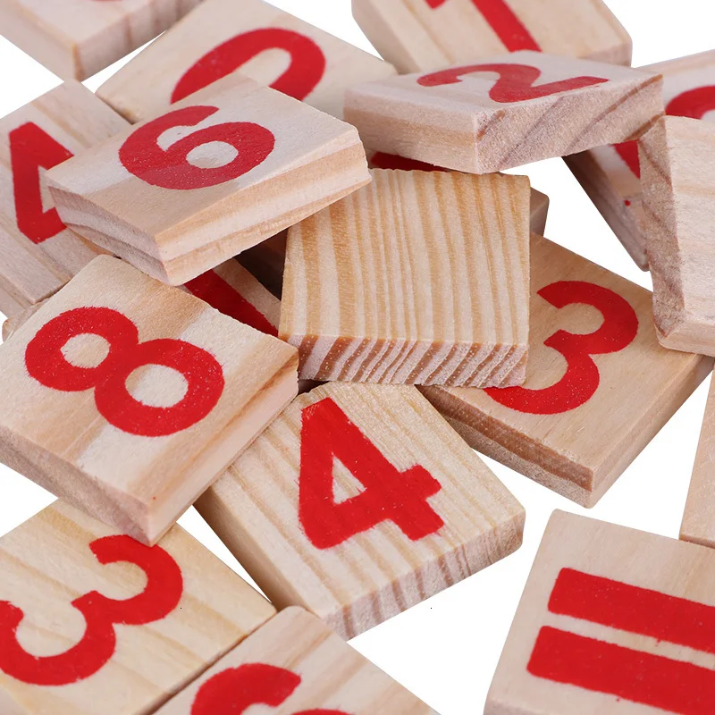 Preschool Baby Wooden Math Toys New Colorful Montessori Arithmetic Count Early Learning Educational Toys For Children Kids Gifts