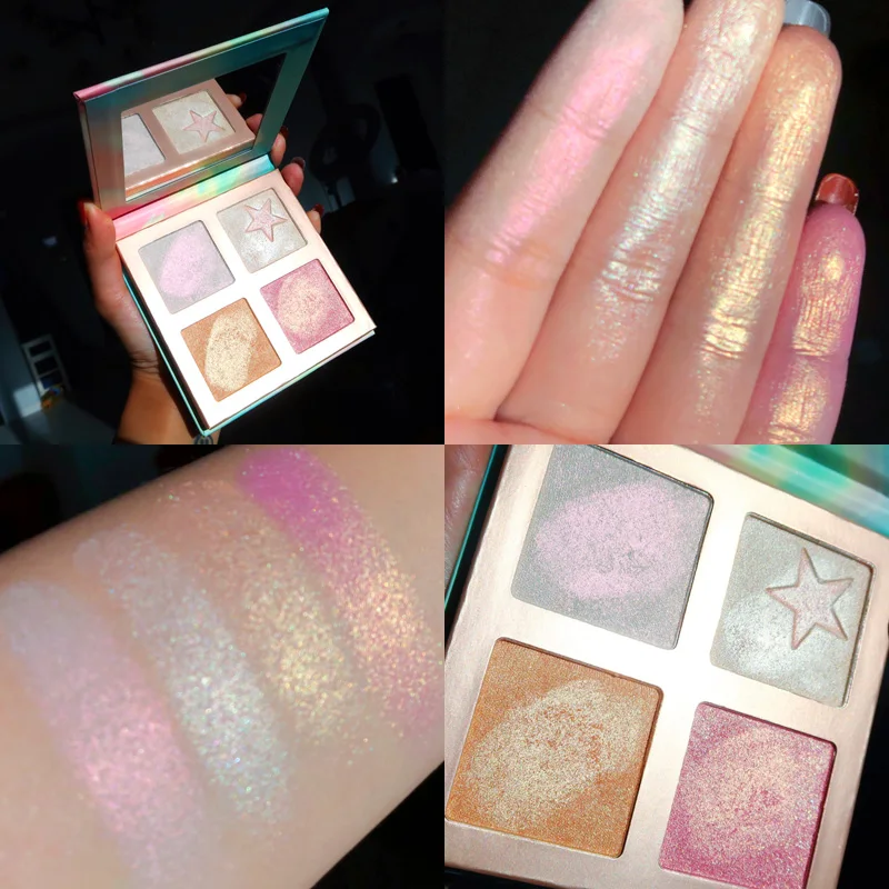 

Professional Facial Highlighter Bronzers Palette Makeup Glow Kit Face Contour Highlight Shimmer Powder Diamond Bomb Illuminator