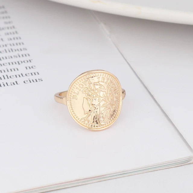 Buy Signet Ring Women, Coin Signet Ring, Sterling Silver Coin Ring, Coin  Rings, Signet Ring, Cocktail Ring, Vintage Ring Silver Ring, Pinky Ring  Online in India - Etsy