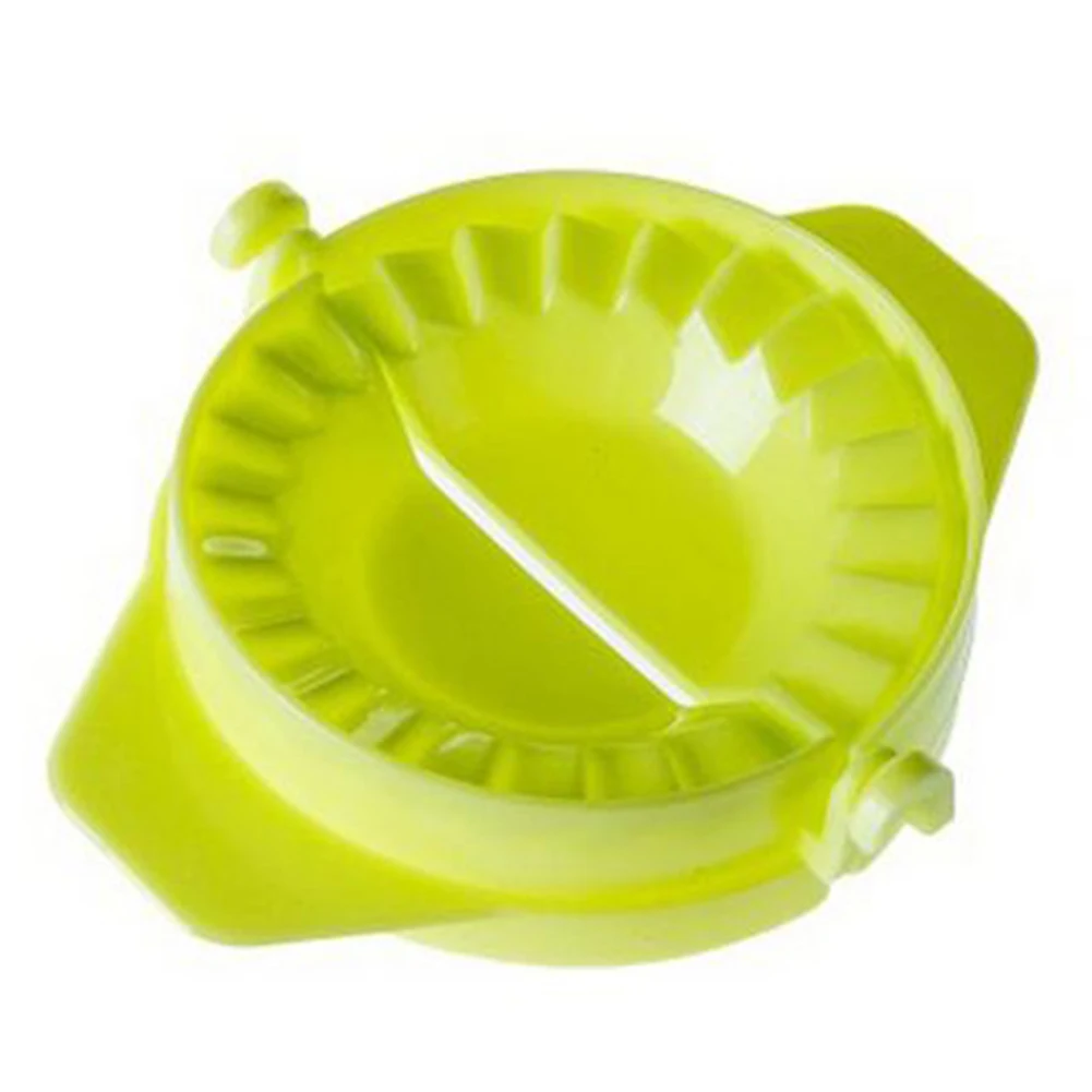 DIY Форма для пельменей Зажимы Ручной пельменный аппарат устройство легко сделать клецки инструмент Jiaozi форма Кухонные гаджеты#20 - Цвет: Green