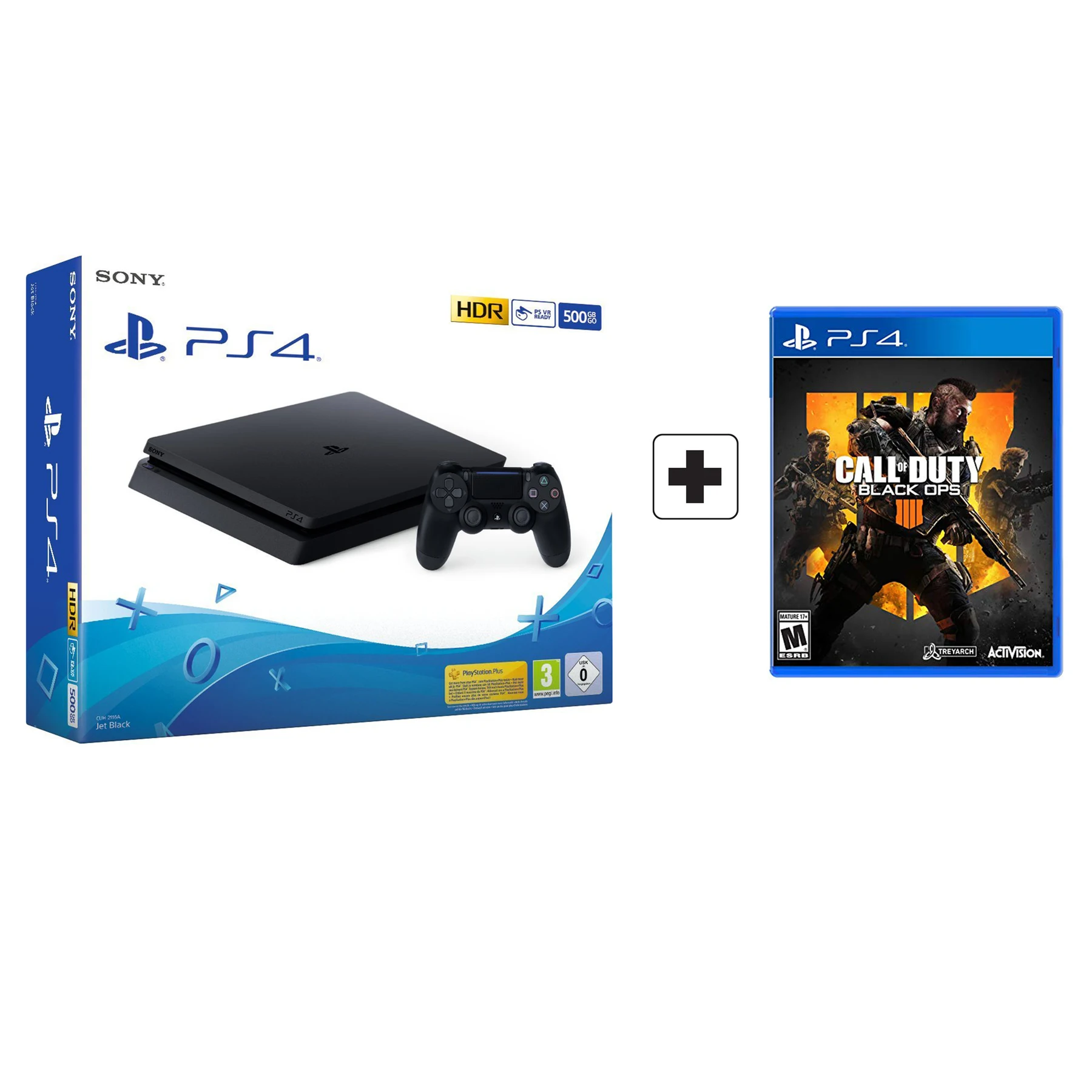 Honorable escort Because PS4 Slim 500gb Black Console Sony Playstation 4 + Call of Duty Black Ops 4  [ENG] Import - AliExpress