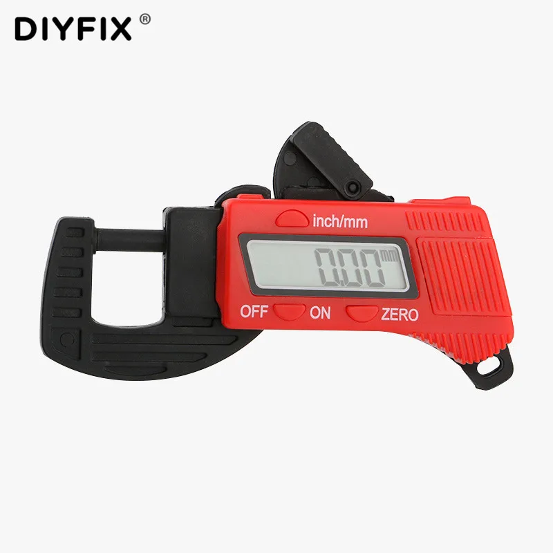 

DIYFIX 0 to 12.7mm Digital Display Thickness Gauge Portable Thickness Tester Caliper Meter Width Measure Measuring Tool