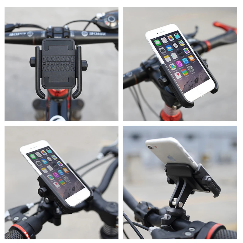 Мото rcycle держатель для руля из алюминиевого сплава с поворотом на 360 градусов, держатель для мобильного телефона, защита от падения, держатель для мотоцикла, скутера, велосипеда, gps