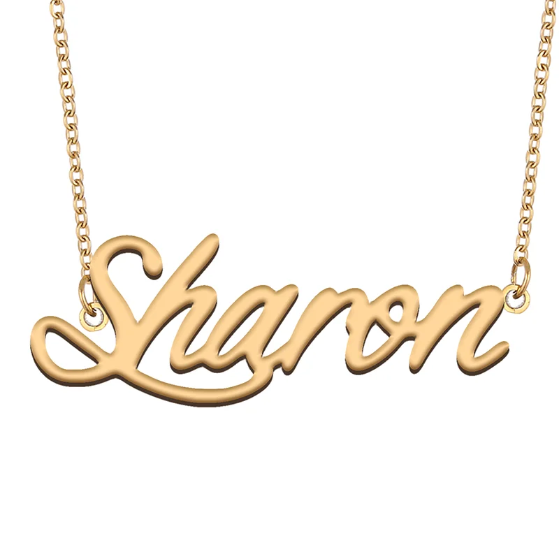 

Ожерелье с именем Шарон для членов семьи, подарок на день рождения лучшего друга на Рождество, День матери, День святого Валентина