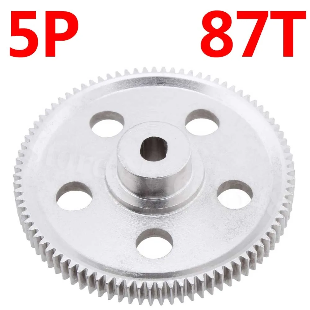 5 шт./лот для HSP Pangolin 94180 Metal Reduction Gear 87T Spur 18024 RC 1/10 радиоуправляемая модель Rock Crawler