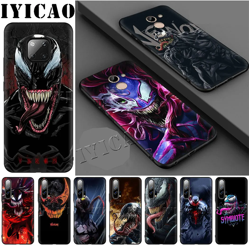 Мягкий чехол Marvel Venom для Huawei Honor 8 9 10 Lite 6A 7A 9X 20 Pro 7C 7X 8X 8C Note View | Мобильные телефоны и