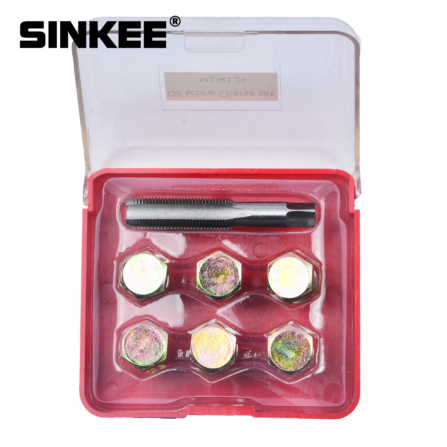 7Pcs Automotive Drain Tool Oil Sump Pan Stripped Thread Repair Kit