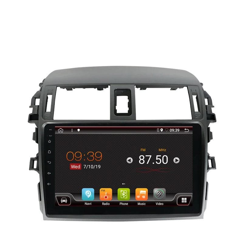 Perfect 9" RAM 2G ROM 32G Android 8.1 Car DVD For Toyota Corolla 2007 2008 2009 2010 2011 2012 2013 Car Radio  with GPS Navigation 1
