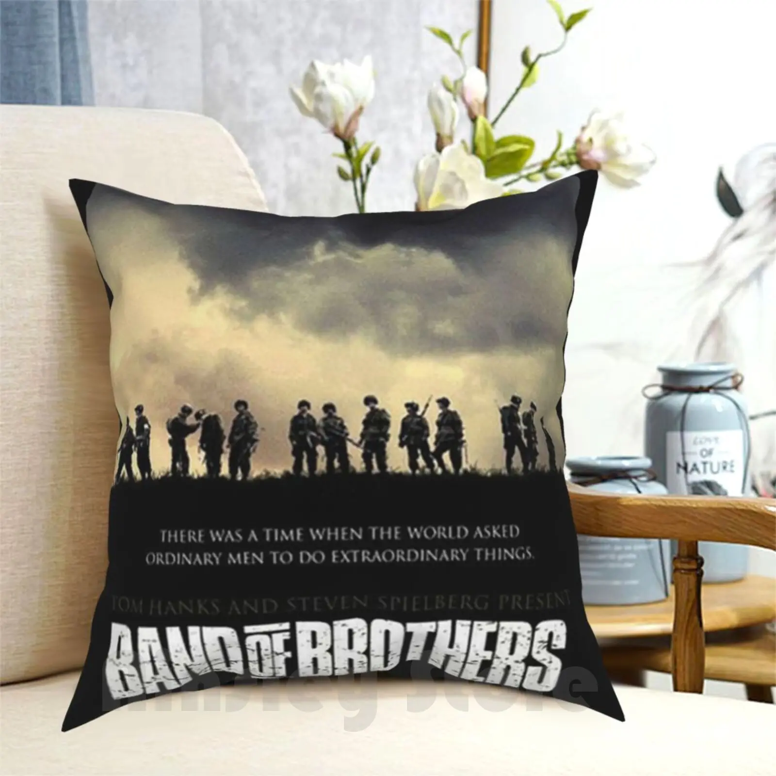 

Band Of Brothers 3 Loerrcok Pillow Case Printed Home Soft DIY Pillow cover Band Of Brothers 3 Loerrcok