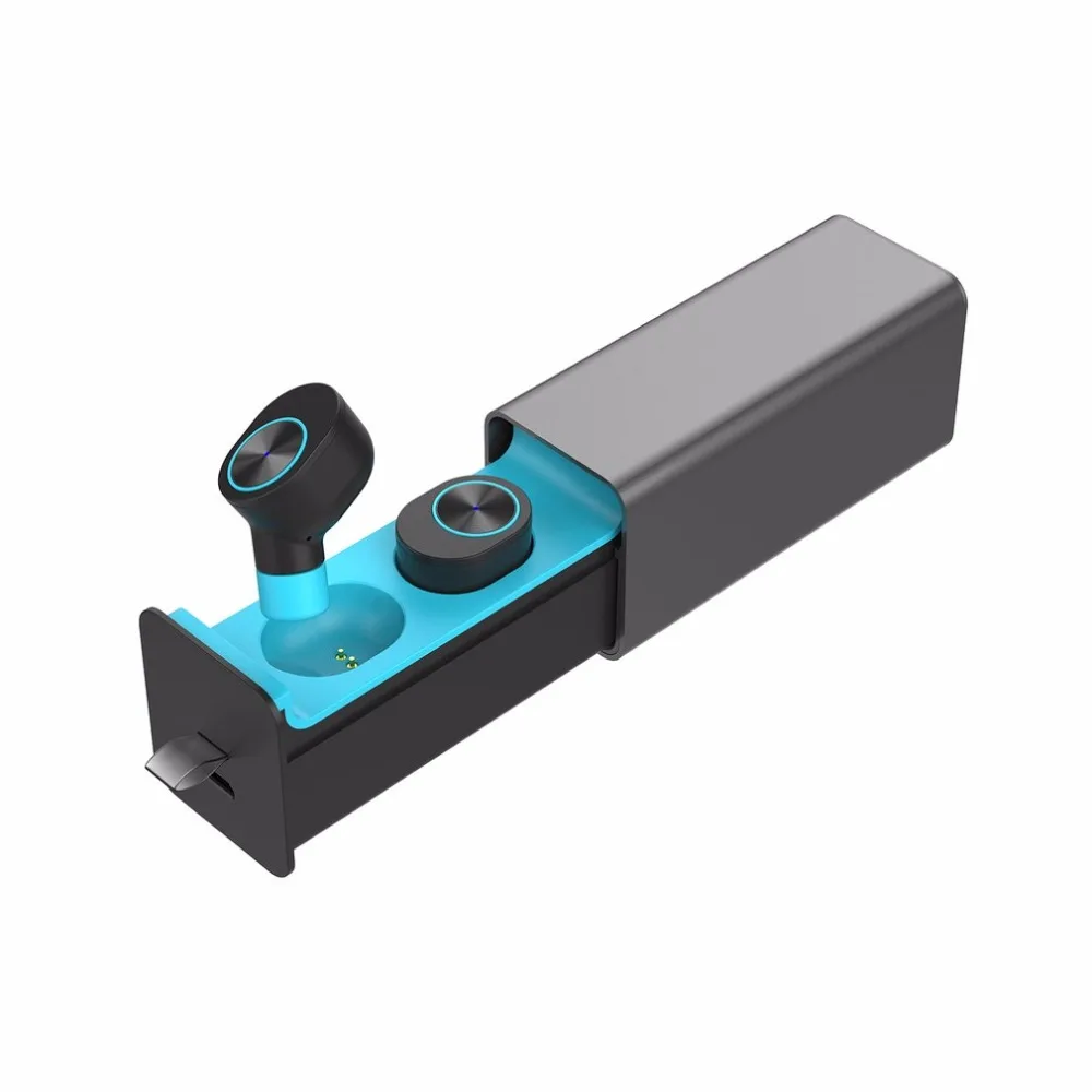 QP-W10 Bluetooth V4.2 Близнецы настоящие беспроводные наушники-вкладыши с одним ключом управления наушники с магнитным зарядным устройством