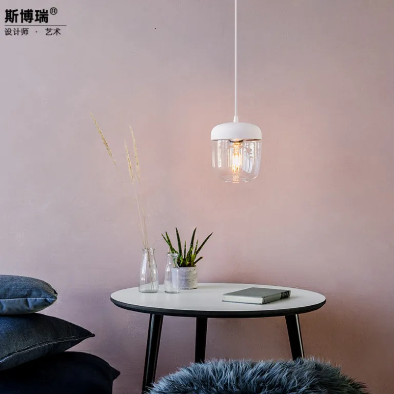 

Europe Post Modern Acorn Modeling Glass A Chandelier Denmark Concise Personality Originality Bar Counter Lamps And Lanterns