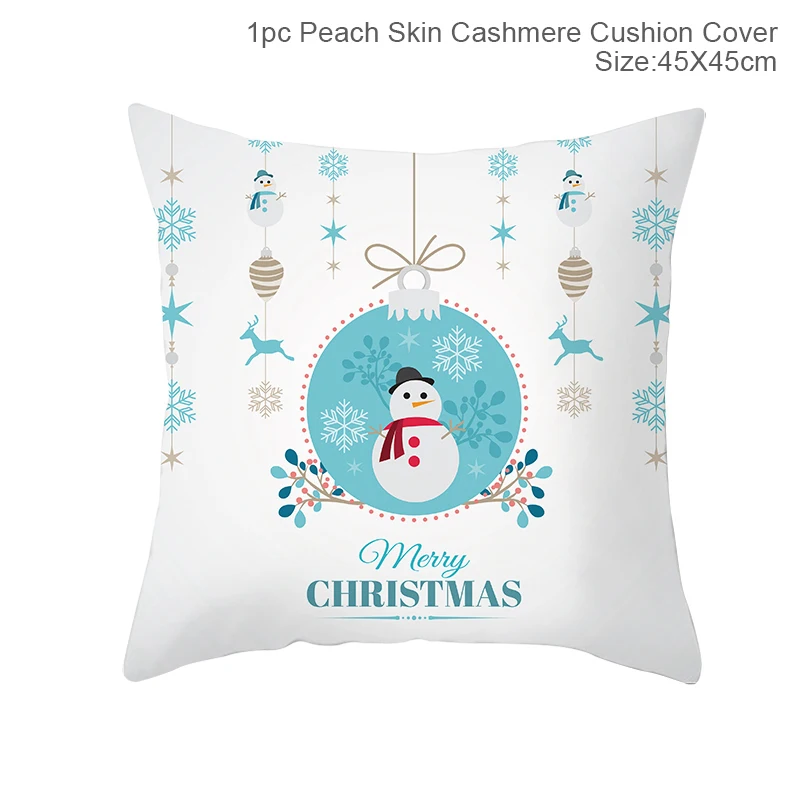 FRIGG Christmas Cushion Covers Christmas Pillowcase Merry Christmas Decor for Home Navidad Noel Happy New Year