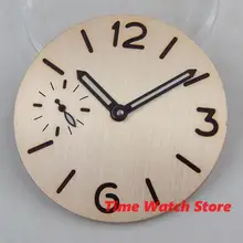 PARNIS 37,5 мм часы мужские стерильные бежевые серые циферблат руки Калибр ETA 6497 6498 ST 3600 серии движение часы D166/168