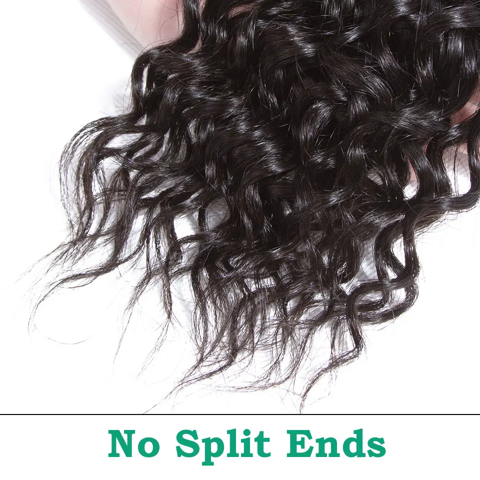 sunlight water wave hair bundles with frontal (15)