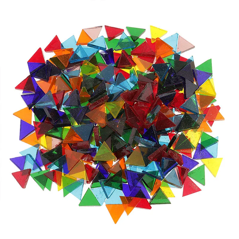 JOJO луки 50 шт. DIY мозаичные плитки ручной работы алмазные разные прозрачные цветные стекла для мозаичных ремесел принадлежности головоломки художественные материалы
