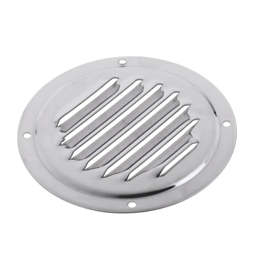 4pcs Stainless Steel Round Louvered Air Vent for Marine Boat RV Accessories