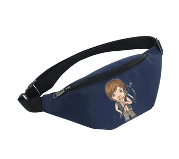 

Waist Bag women Belt Waterproof Chest Handbag Unisex Fanny Pack Ladies Waist Pack Belly Bags For anime The Walking Dead