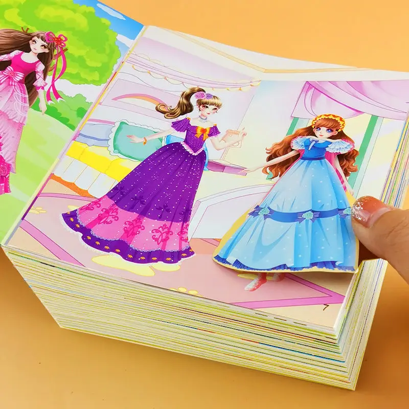 20 Children Attention Books Training Sticker Book Whole Brain Thinking Game Stickers 0-6 Years Old Enlightenment Early Education