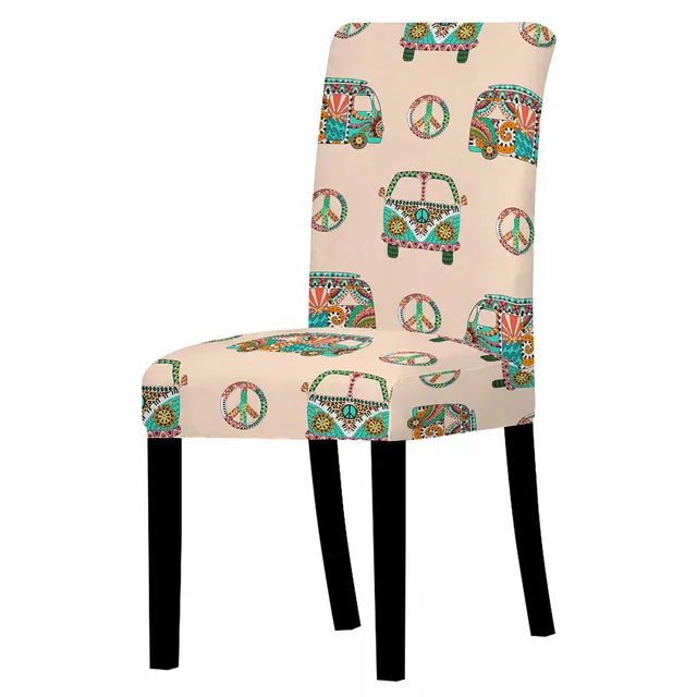 Universal Chair Covers Printed Elastic Stretch Universal Chair Cover Slipcovers For Dining Room Wedding Banquet Hotel YT068-1