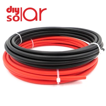 

30FT TUV Solar Cable 2.5/4/6mm2 LPE insulation red or black Solar Module Connect 14/12/10awg electrical wire PV Panel