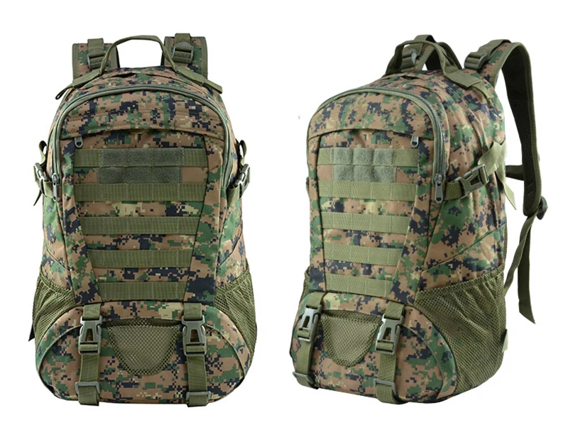 Большой емкости Тактический Рюкзак Molle армейский Военный штурмовой рюкзак для пеших прогулок и охоты Кемпинг Треккинг сумка камуфляж путешествия - Цвет: Jungle Digital