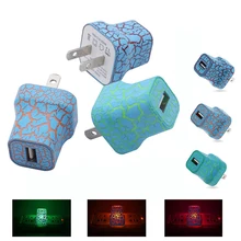 Горячее предложение, зарядное устройство для телефона, настенный адаптер, универсальный светодиодный usb-разъем для DOY